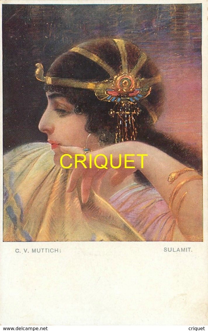 Illustrateur Muttich, Sulamit, Jeune Femme  Orientale - Muttich, C.V.