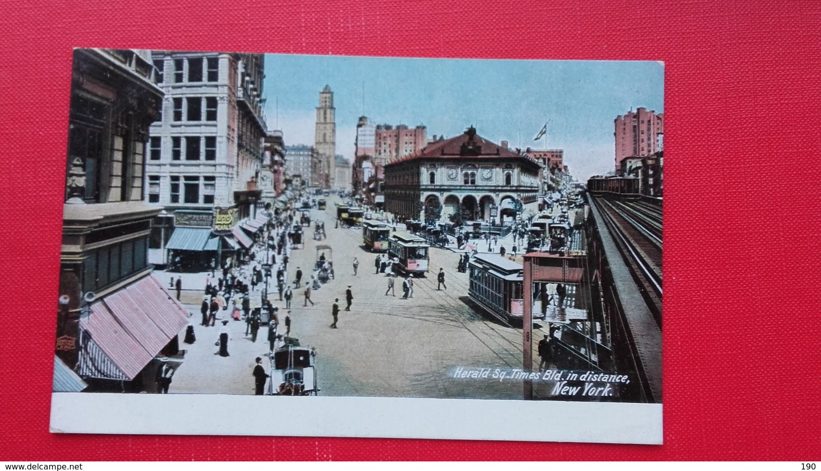 Herald Sq.Times Bld In Distance,tramway,New York - Trasporti