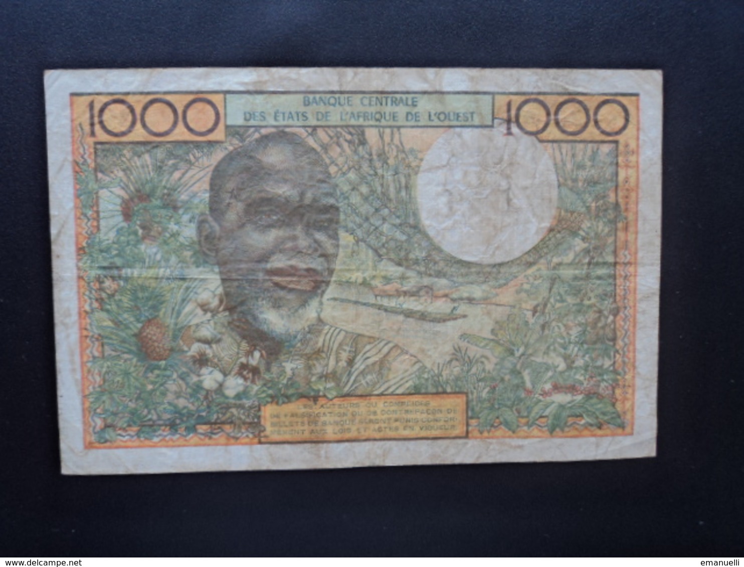 TOGO : BANQUE CENTRALE DES ÉTATS DE L'AFRIQUE DE L'OUEST : 1000 FRANCS   ND Signature 6  P 803Tg *   TTB - Togo