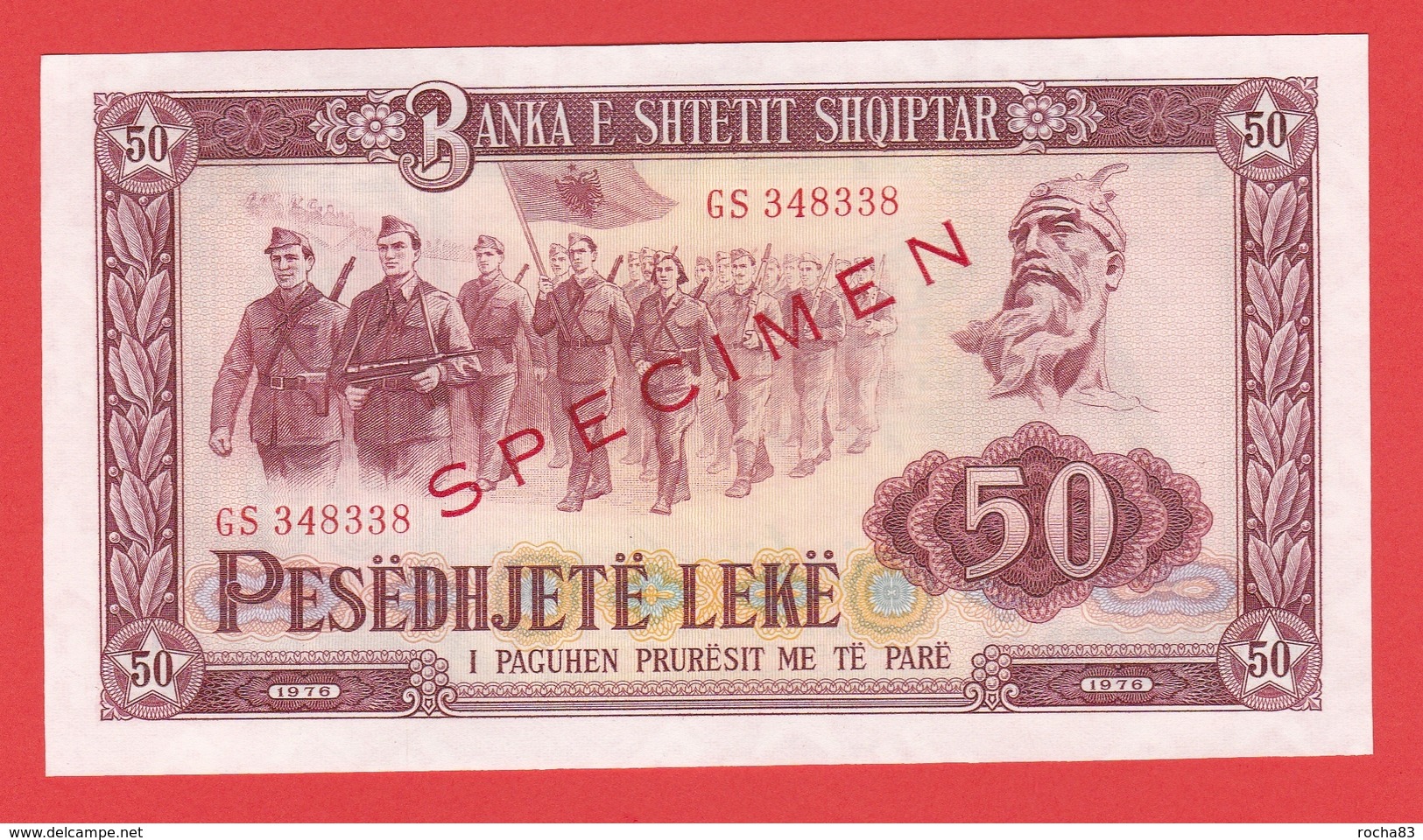 ALBANIE - Billet  50 Leké SPECIMEN 1976 Pick 45S2 NEUF - Albanien