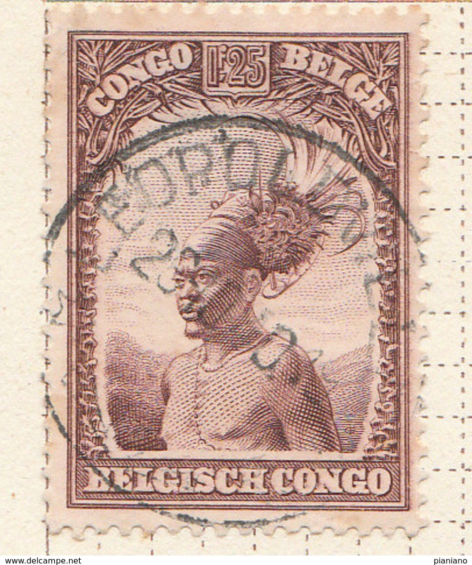 PIA - CONGO BELGA  - 1931-37 : Uso Corrente - Capo Manfibetu -  (Yv 177) - Oblitérés