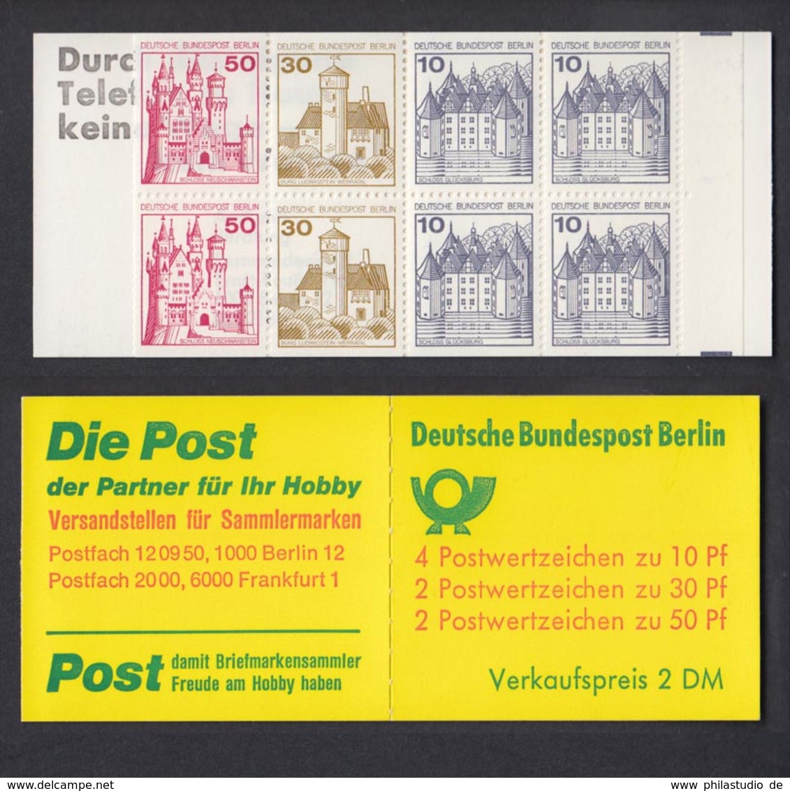 Berlin Markenheftchen 10a II Burgen Und Schlösser 1977 Postfrisch  - Carnets