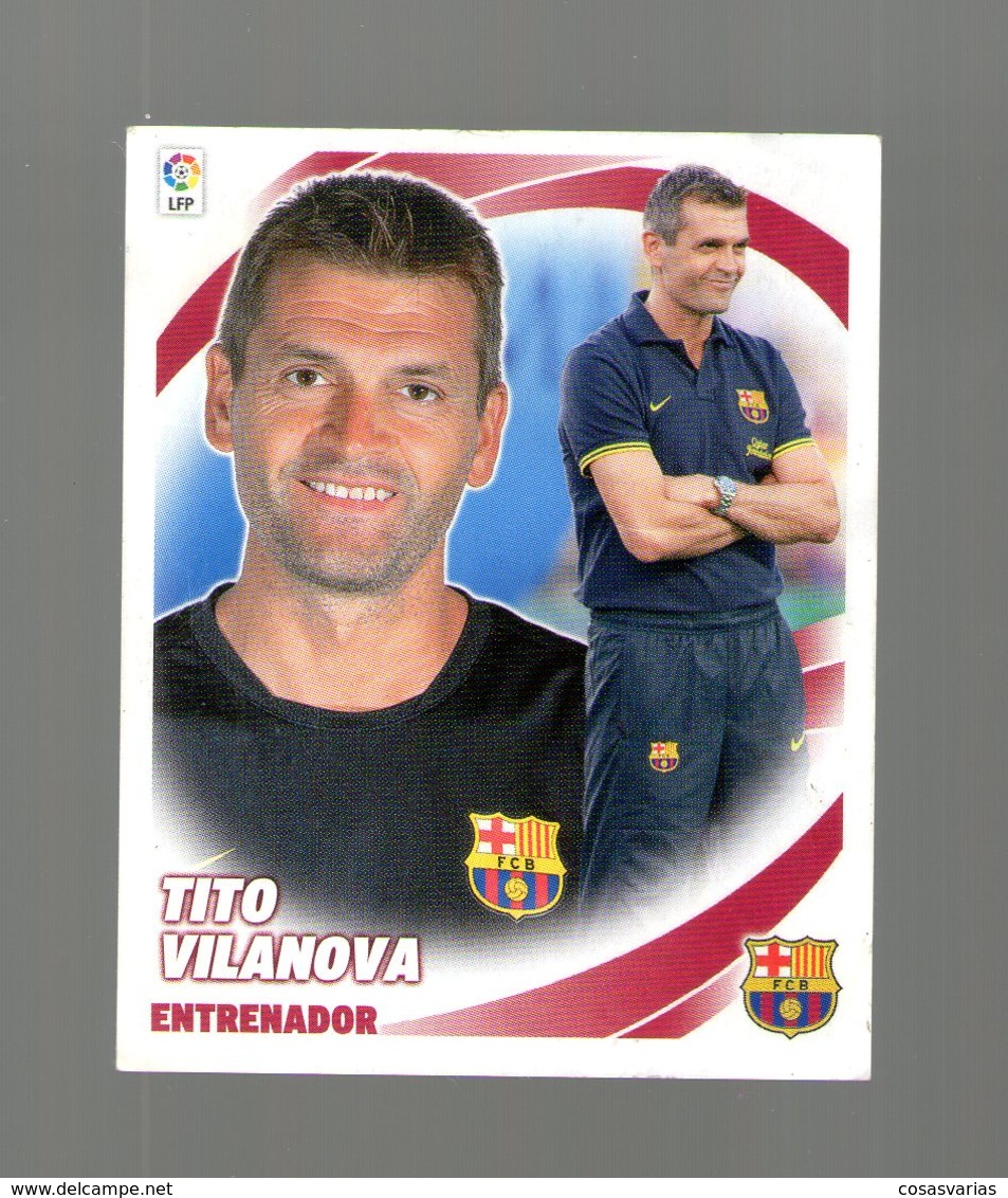 TITO VILANOVA Cromo LIGA BBVA 2012 2013 Colecciones Este PANINI Futbol PICTURE CARD CHROMOS CHROM CROMOS - Spaanse Uitgave