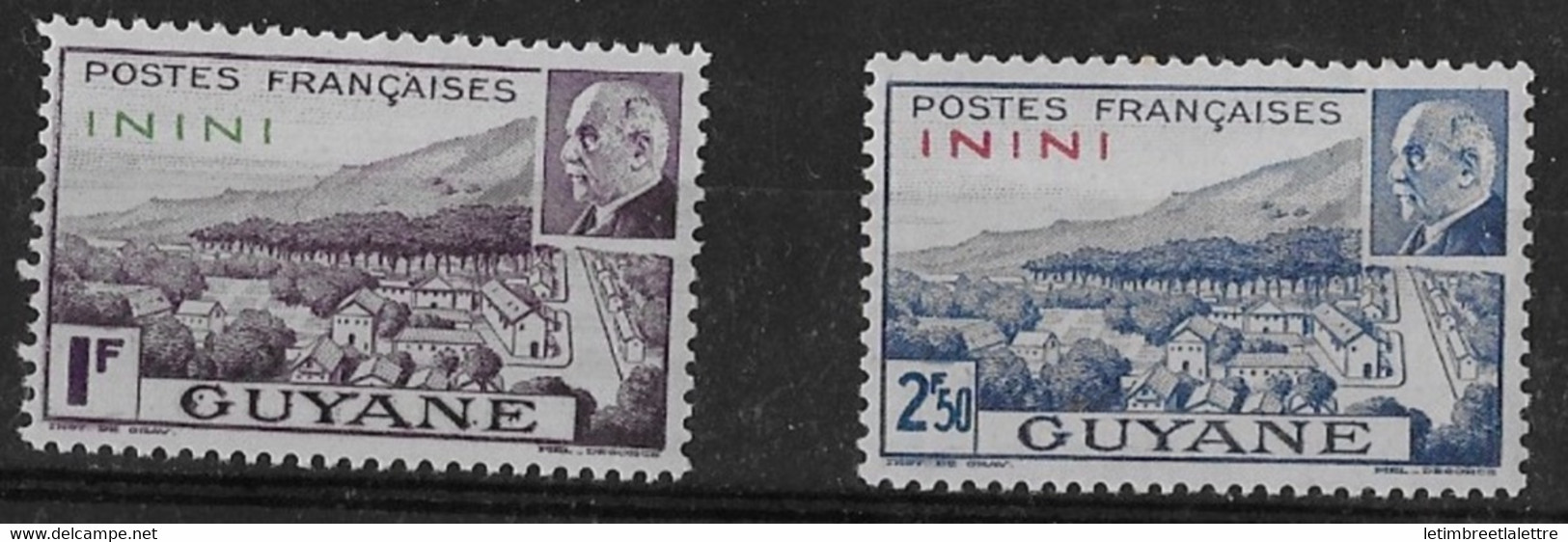 ⭐ Inini - YT N° 51 Et 52 Avec N° 57 Et 58 ** - Neuf Sans Charnière - 1941 / 1944 ⭐ - Unused Stamps