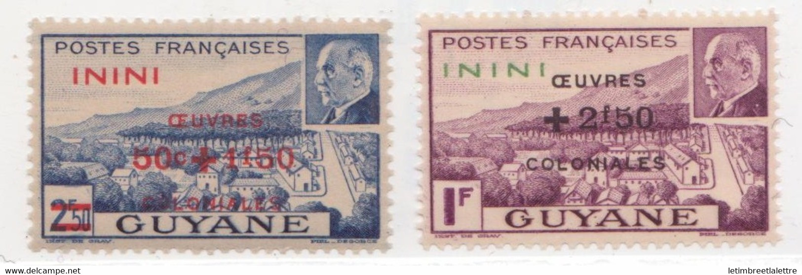 ⭐ Inini - YT N° 51 Et 52 Avec N° 57 Et 58 ** - Neuf Sans Charnière - 1941 / 1944 ⭐ - Unused Stamps