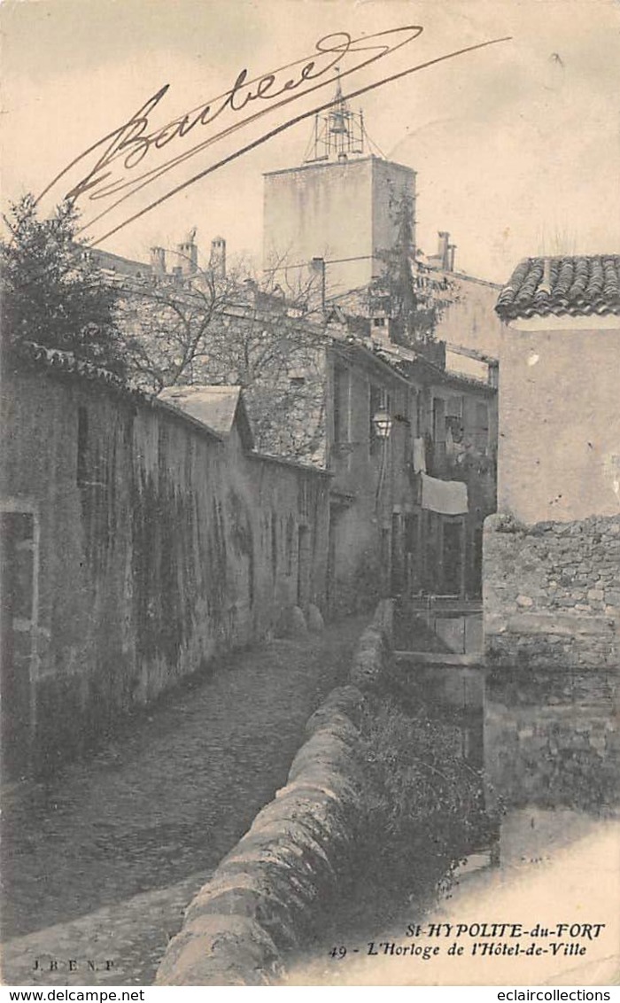 Saint Hippolyte Du Fort       30          L'horloge De L'Hôtel De Ville     (Voir Scan) - Sonstige & Ohne Zuordnung