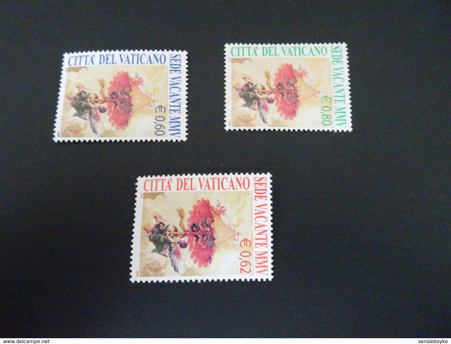 K31160 -set Mint Hinged Vatican City 2005 -  Sede Vacante MMV - Unused Stamps