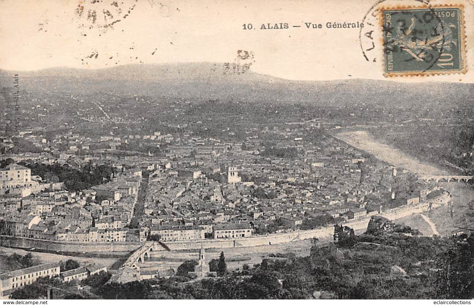 Alès Alais        30         Vue Générale       (Voir Scan) - Alès