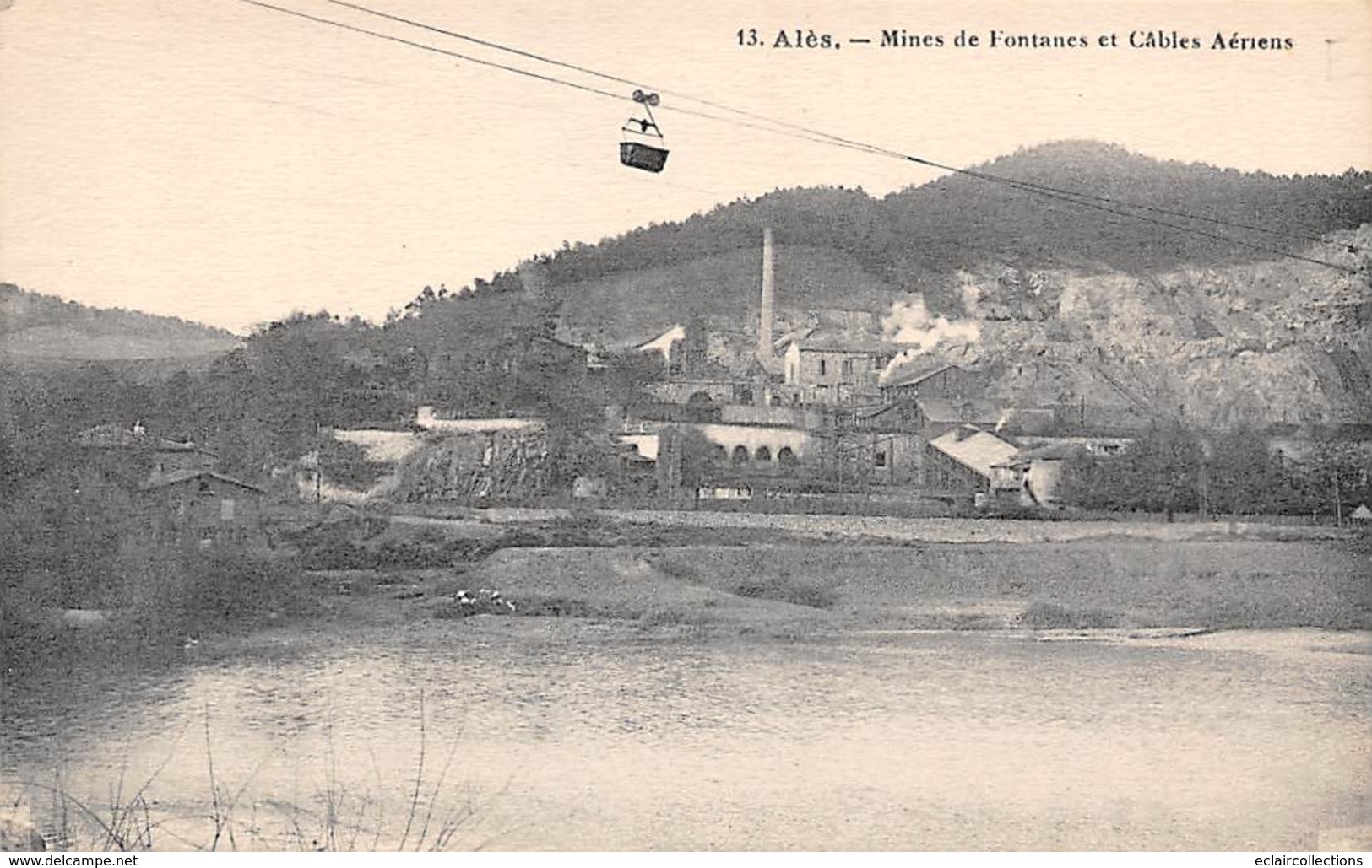 Alès Alais        30         Mines De Fontanes Et Câbles Aériens       (Voir Scan) - Alès