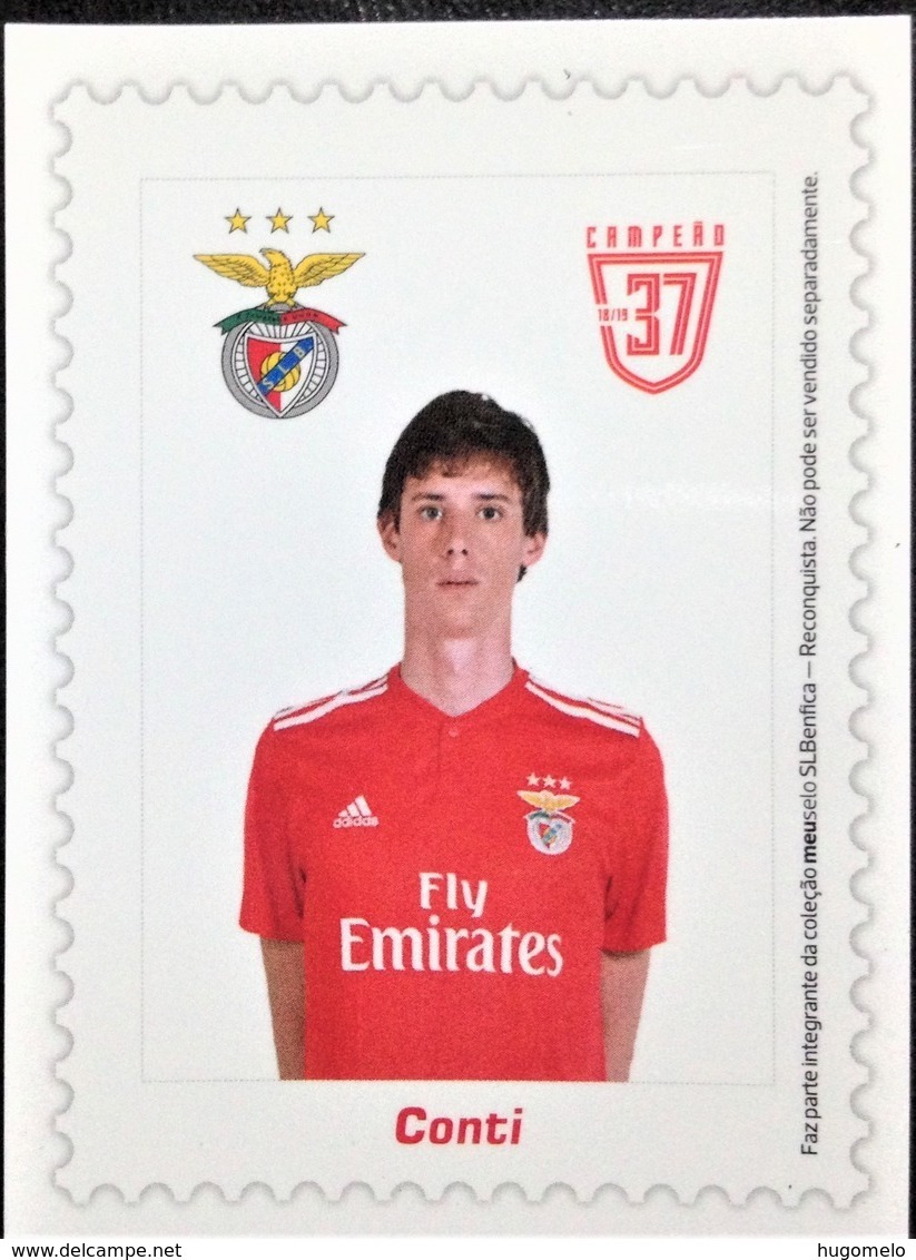 Portugal, S.L. Benfica,  Magnet, Football Players, "CONTI" - Sport
