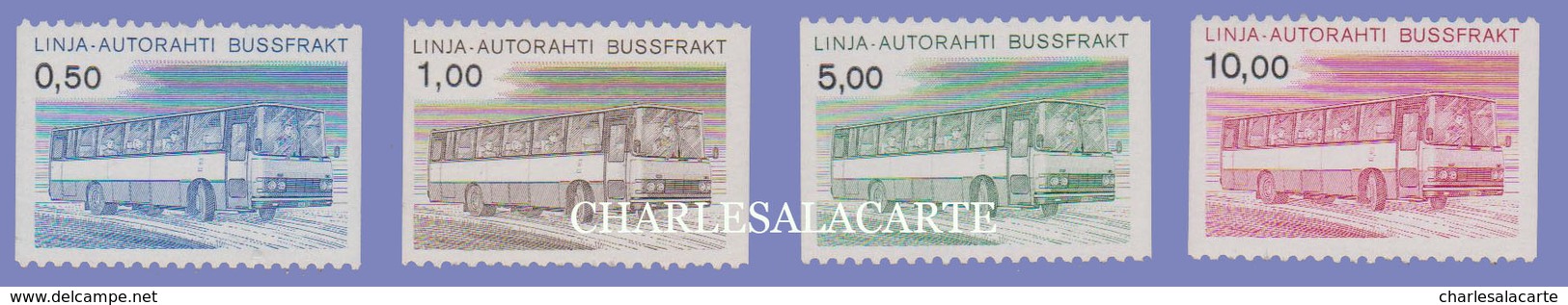 FINLAND 1981  POST BUS SET  U.M.  FACIT BF 14-17 - Bus Parcels / Colis Par Autobus / Pakjes Per Postbus