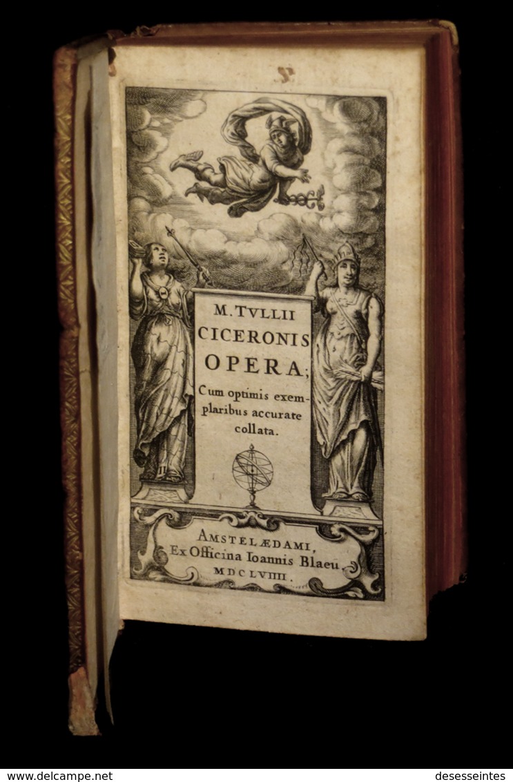 [PHILOSOPHIE ELSEVIER BLAEU] CICERONIS / CICERON - Opera. 1658. - Antes De 18avo Siglo