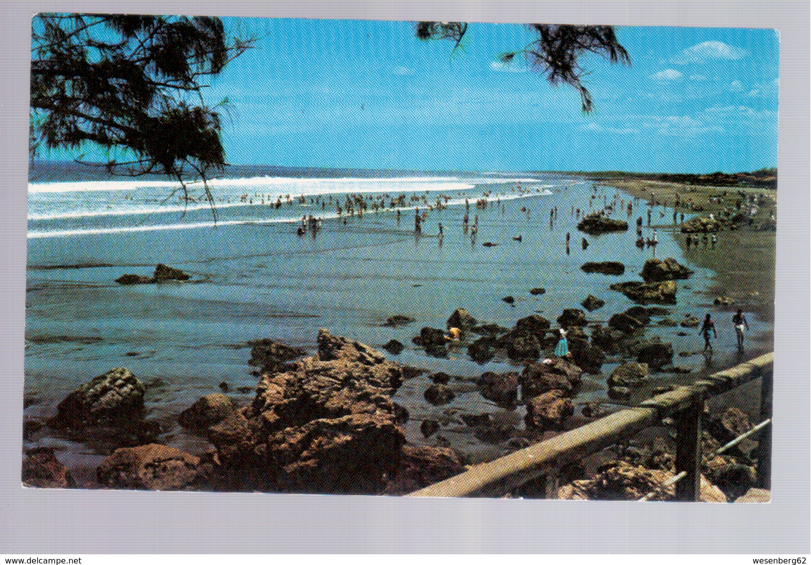 Nicaragua Panoramic View Of The Beach Of Poneloya Ca 1950 Old Postcard - Nicaragua