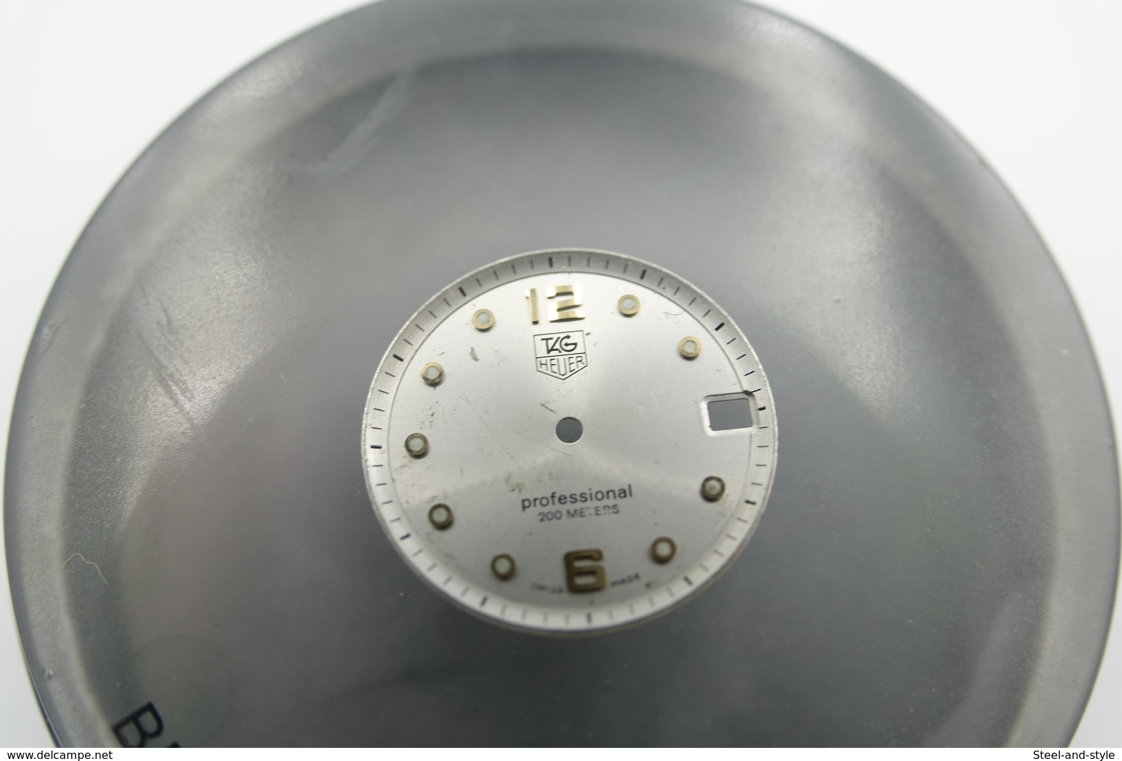 Watches PARTS : DIAL TAG HEUER PROFESSIONAL 2000 Series MEN ** - Color : Silver - Vintage - Genuine Parts- Swiss - Sonstige & Ohne Zuordnung