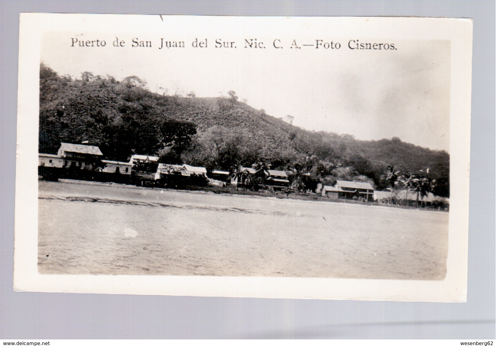 Nicaragua Puerto De San Juan Del Sur Ca 1920 Foto Cisneros Old Photo Postcard - Nicaragua