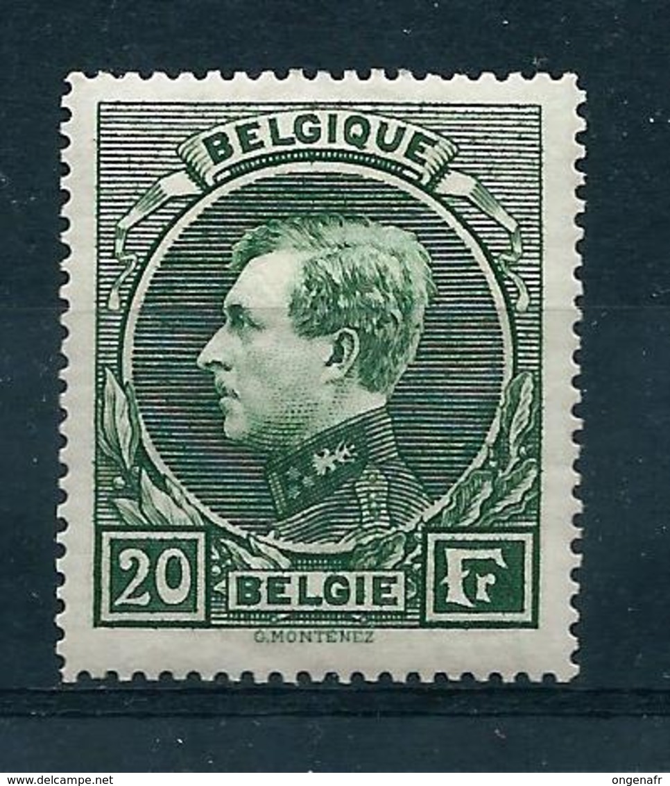 N° 290  Montenez Vert / Groen  (*) Avec Trace De Charnière - 1929-1941 Big Montenez