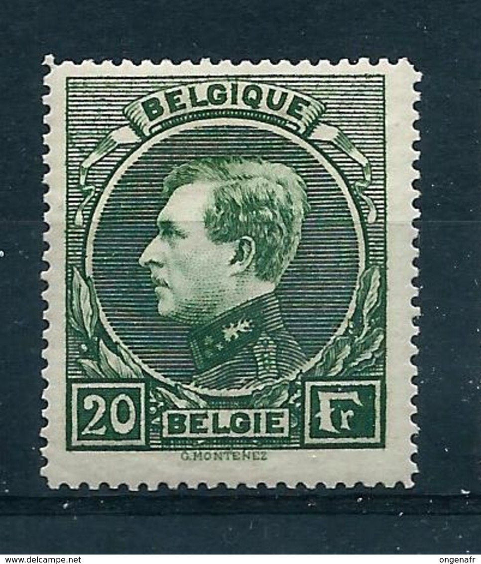 N° 290  Montenez Vert / Groen  (*) Avec Trace De Charnière - 1929-1941 Groot Montenez
