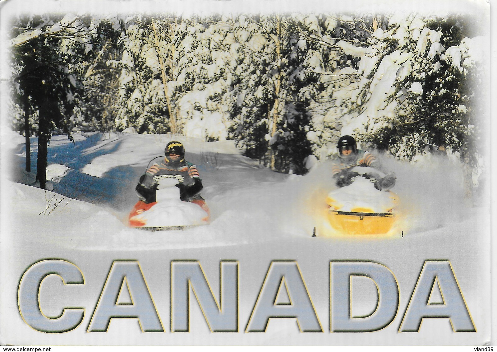 Canada - Au Pays De La Moto Neige Grande Nature - Cartes Modernes