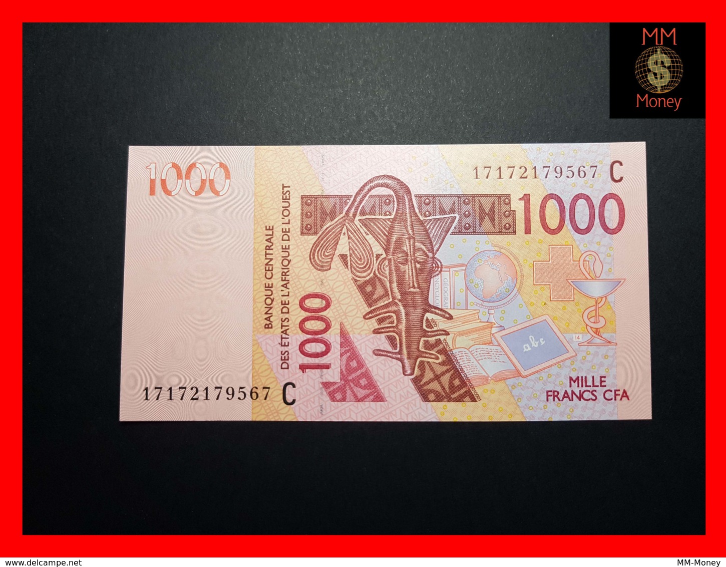 WEST AFRICAN STATES WAS C  BURKINA FASO 1.000 1000 Francs 2017 P. 315 Cq  UNC - Estados De Africa Occidental