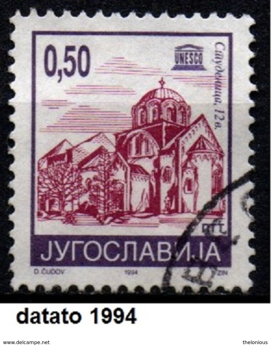# Jugoslavia 1994 - Monastery Studenica - Datato 1994 - Oblitérés