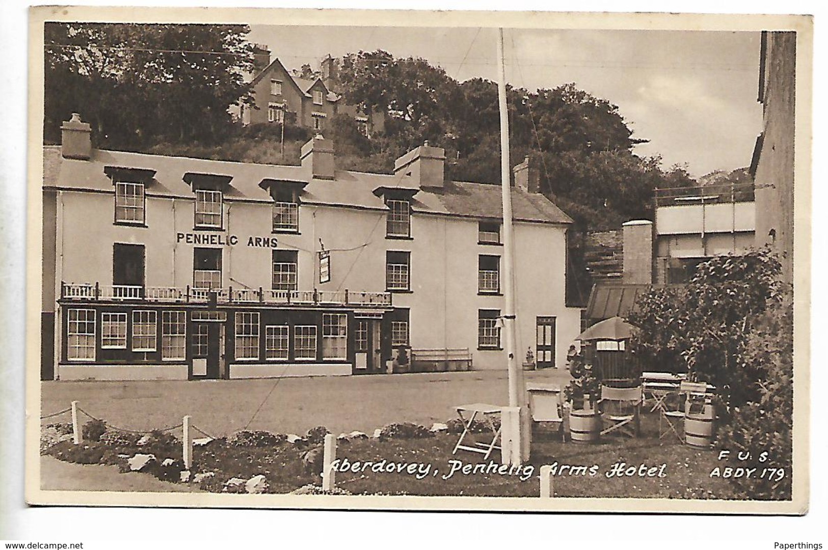 Frith Postcard, Gwynedd, Aberdovey Penhelig Arms Hotel. Landscape, Building. 1952. - Anglesey