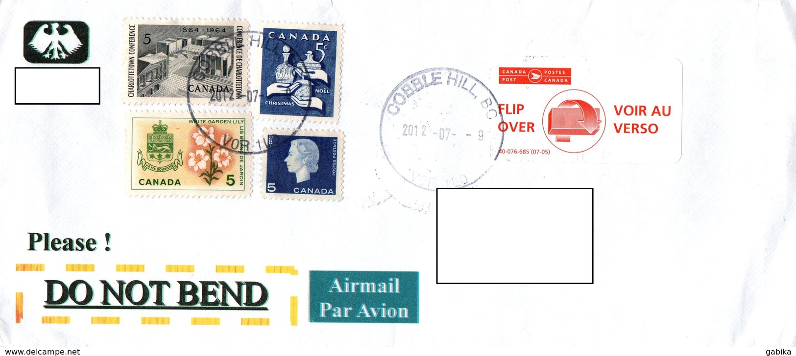 Canada 2012, Air Mail Envelope - Lettres & Documents