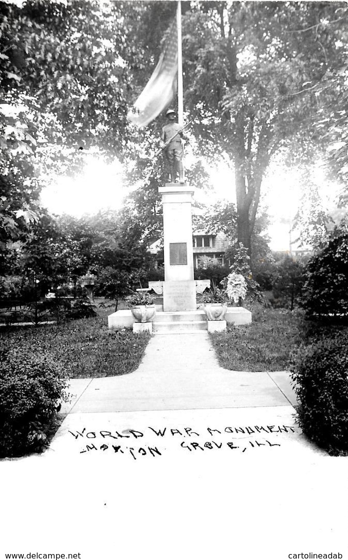 [DC12219] CPA - UNITED STATES - ILLINOIS - MORTON GROVE - WORLD WAR MONUMENT - PERFETTA - Non Viaggiata - Yosemite