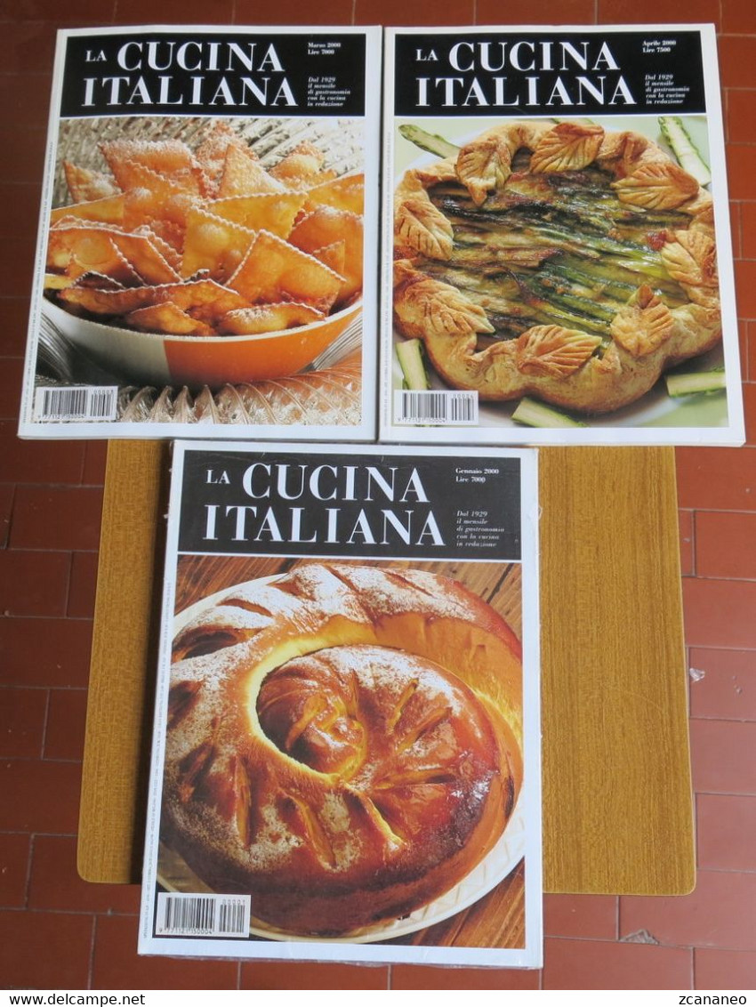 11 RIVISTE - LA CUCINA ITALIANA MENSILE DELL'ANNO 2000  - - House & Kitchen