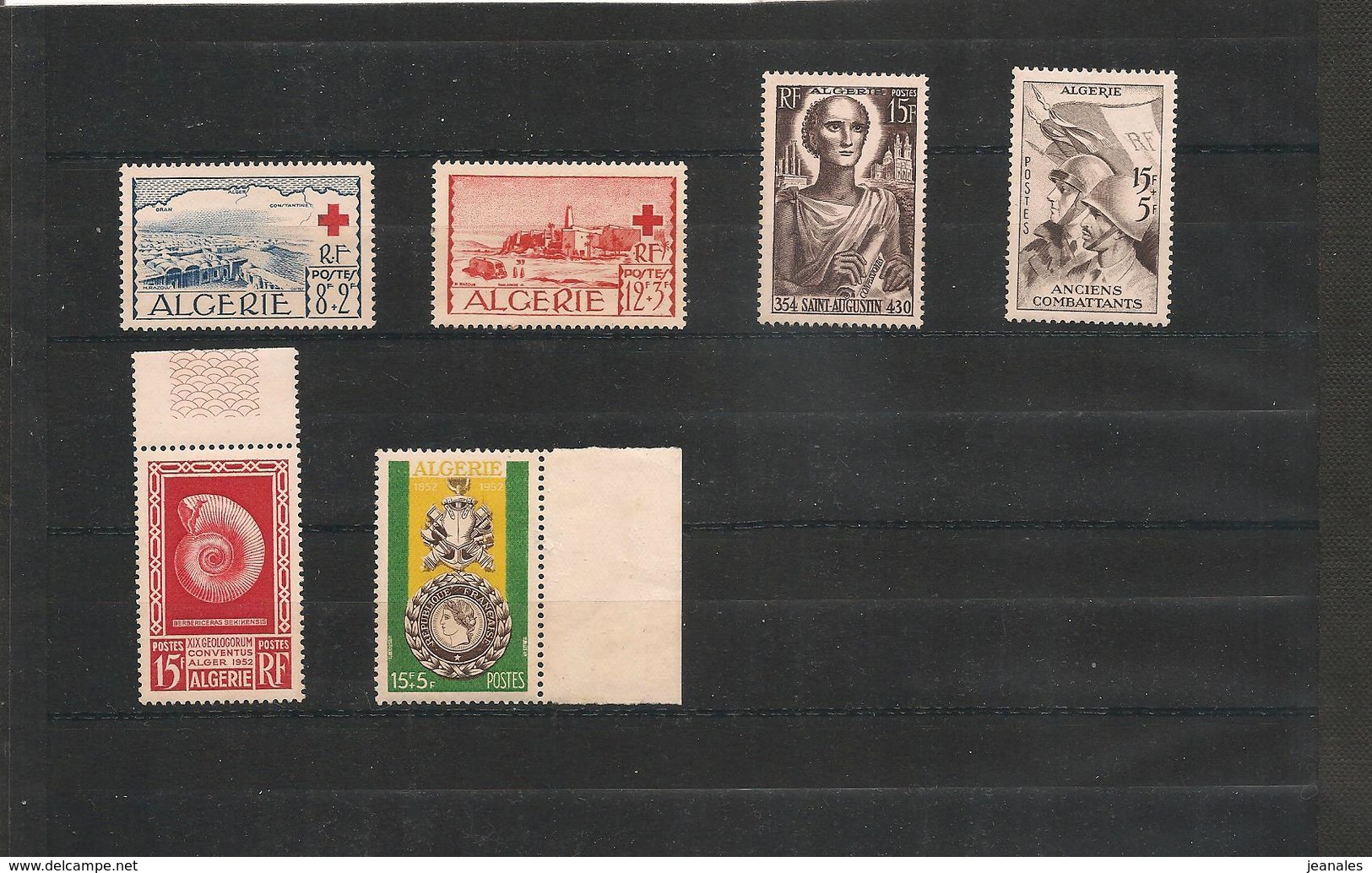 1952/54 Petit Lot De Timbres Avec Gomme Altérée Ou Sans Gomme    N° Y/T : 296/297-300/301-309-318 Côte* 21,50 € - Nuevos