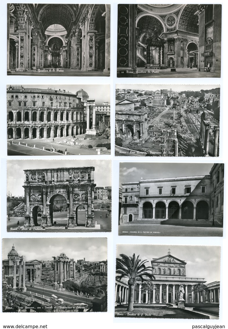 25 CPSM CARTE PHOTO ROMA / ROME - Collections & Lots