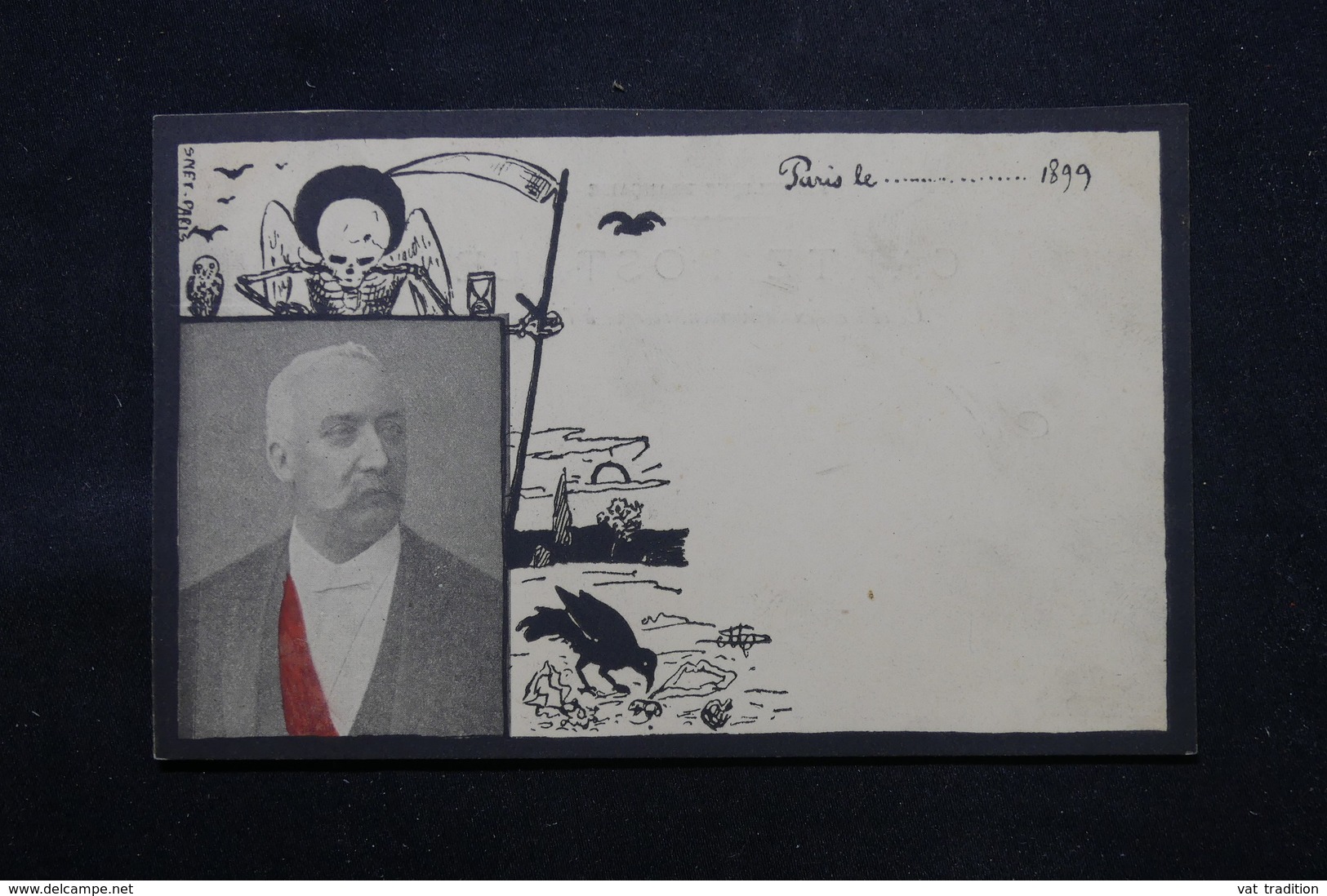 POLITIQUE - Carte Postale Satyrique Sur La Mort Du Président Félix Faure En 1899 - L 59154 - Satirisch