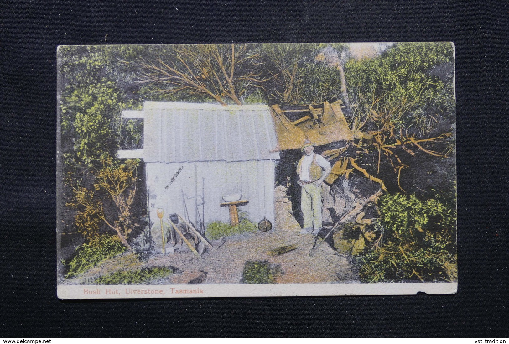 AUSTRALIE - Affranchissement Victoria Sur Carte Postale ( Bush Hut) En 1907 Pour La France Et Taxé - L 59168 - Brieven En Documenten