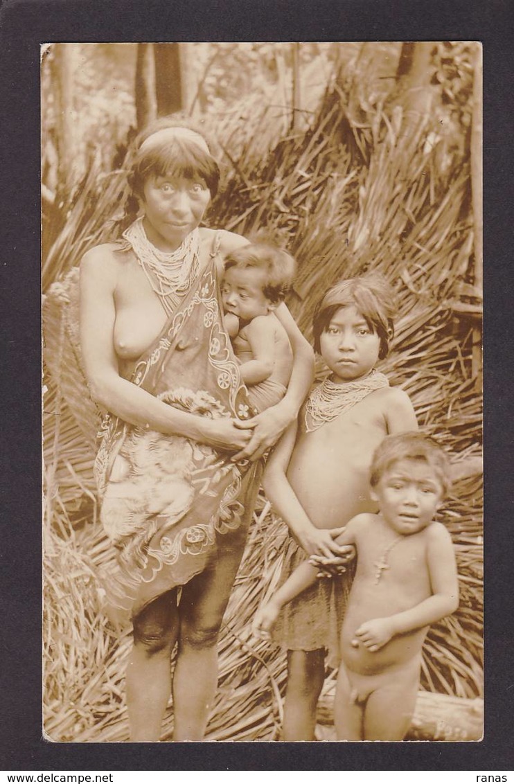 CPA Bolivie Type Ethnic Circulé Femme Women Nude Nu Féminin Enfant Nu Carte Photo Non Circulé - Bolivien