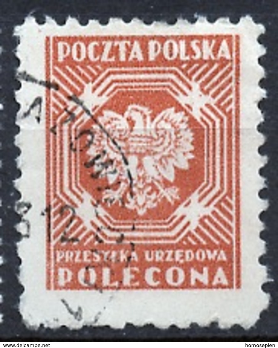 Pologne - Poland - Polen Service 1952 Y&T N°S24 - Michel N°D24 (o) - (svi) Armoirie - Officials