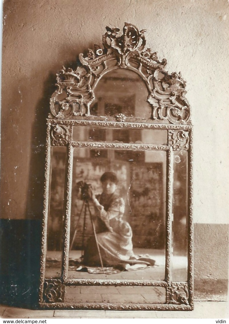 Photo Originale Miroir Et Photographe Photographiée Ca 1900 - Places