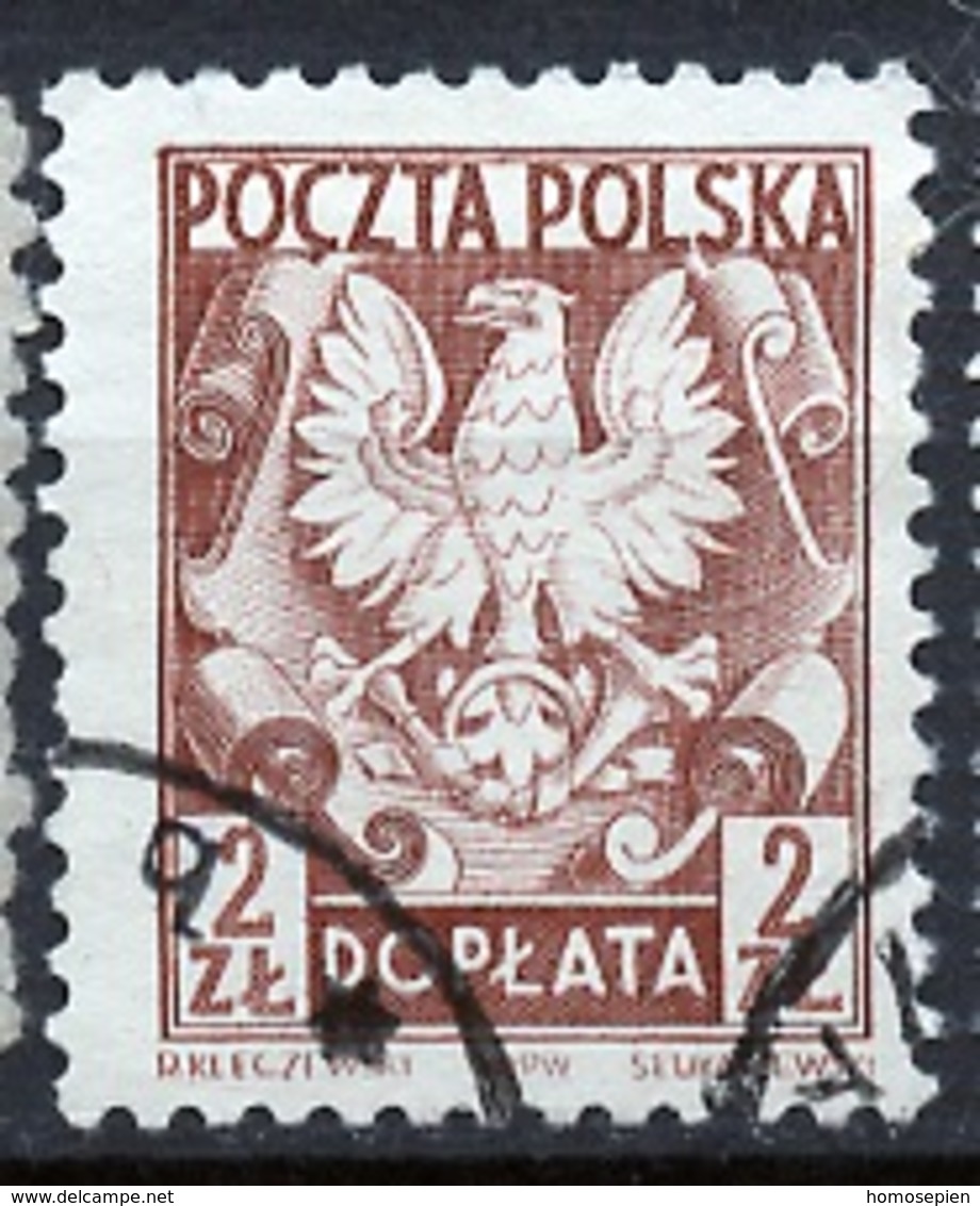 Pologne - Poland - Polen Taxe 1951-52 Y&T N°T133 - Michel N°P152 (o) - 2z Aigle - Postage Due