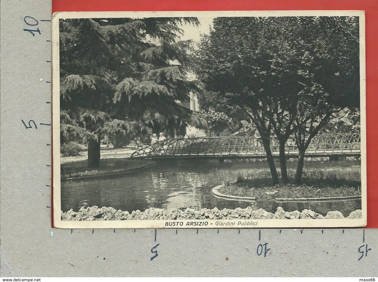 CARTOLINA VG ITALIA - BUSTO ARSIZIO (VA) - Giardini Pubblici - 10 X 15 - 1940 - Busto Arsizio