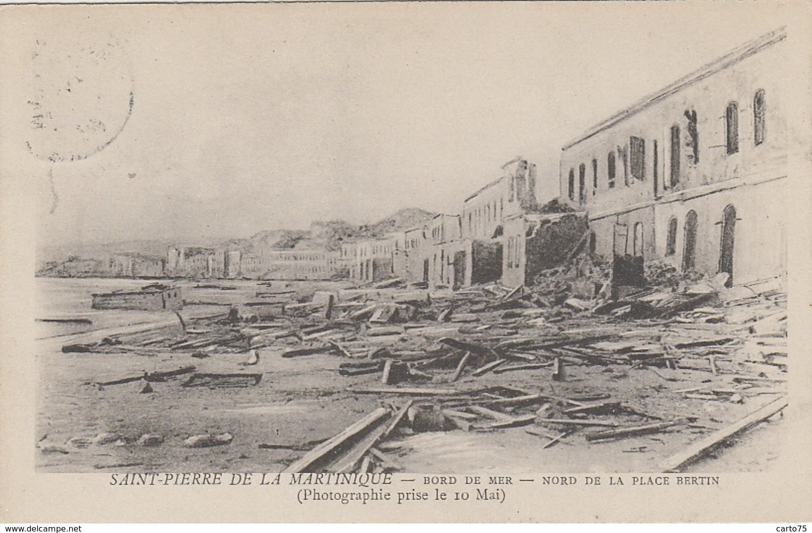 Evènements - Eruption Volcanique De La Montagne Pelée 10 Mai 1902 - Martinique - Saint-Pierre - Nord Place Bertin - Other & Unclassified