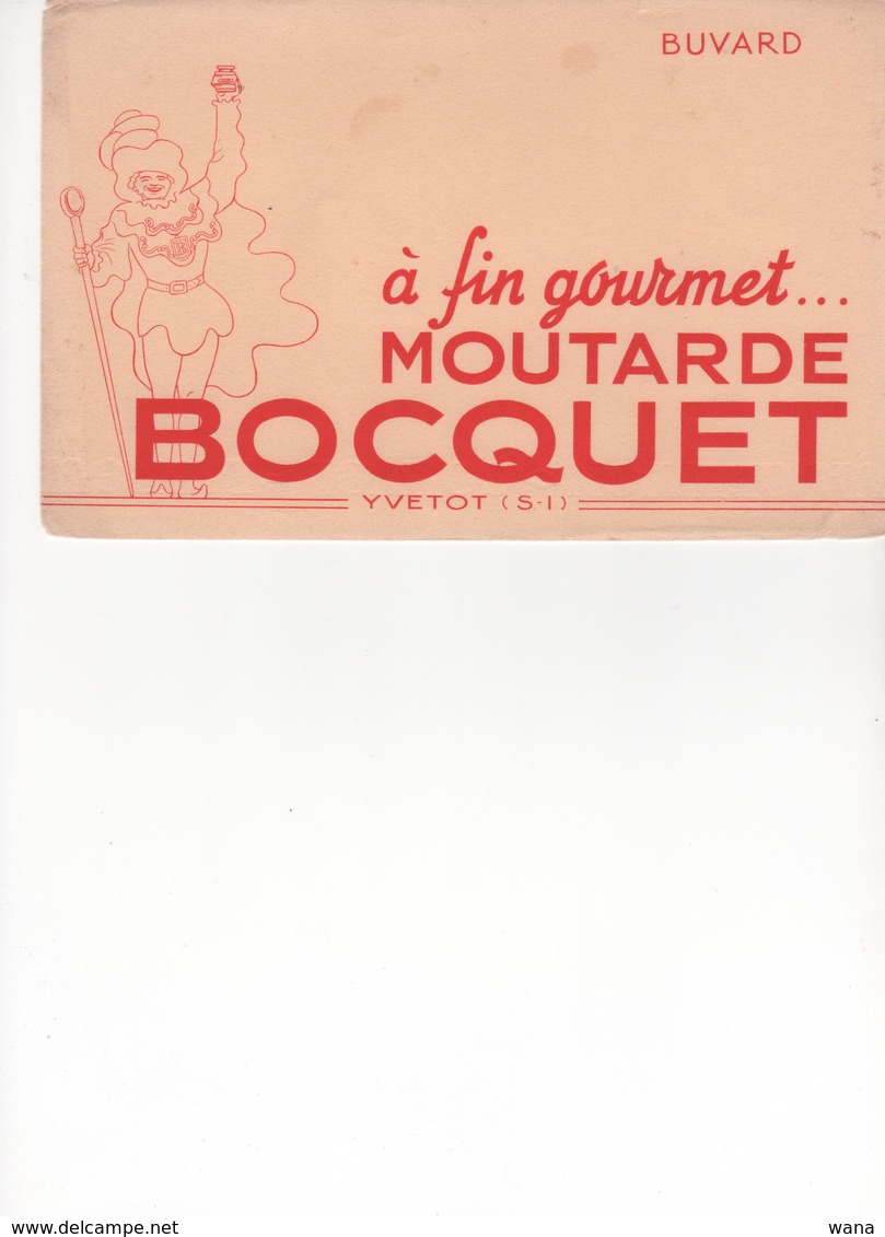 Buvard Moutarde Bocquet - Moutardes