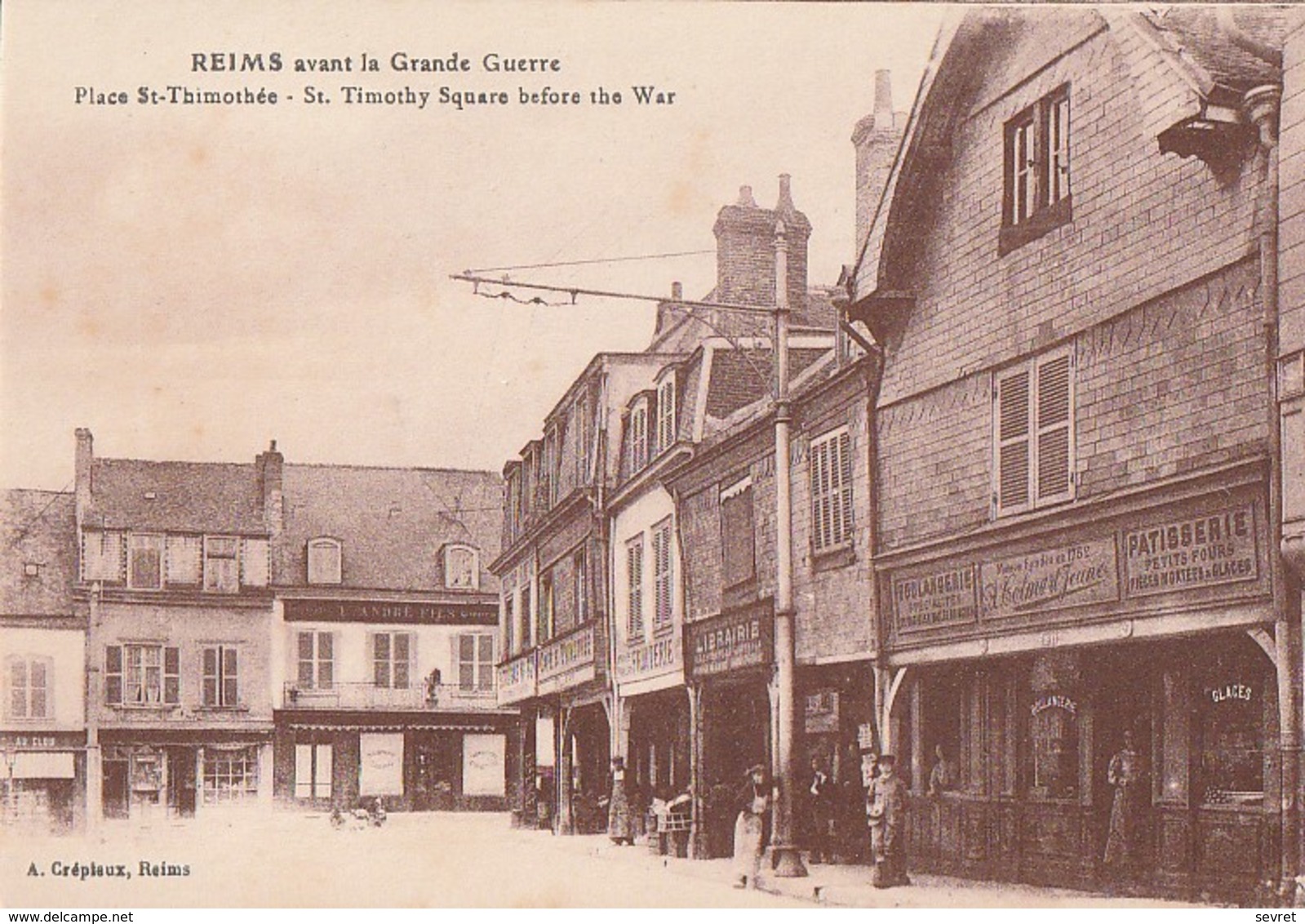 REIMS  -   Avant La Grande Guerre . Place St Thimothée - Reims