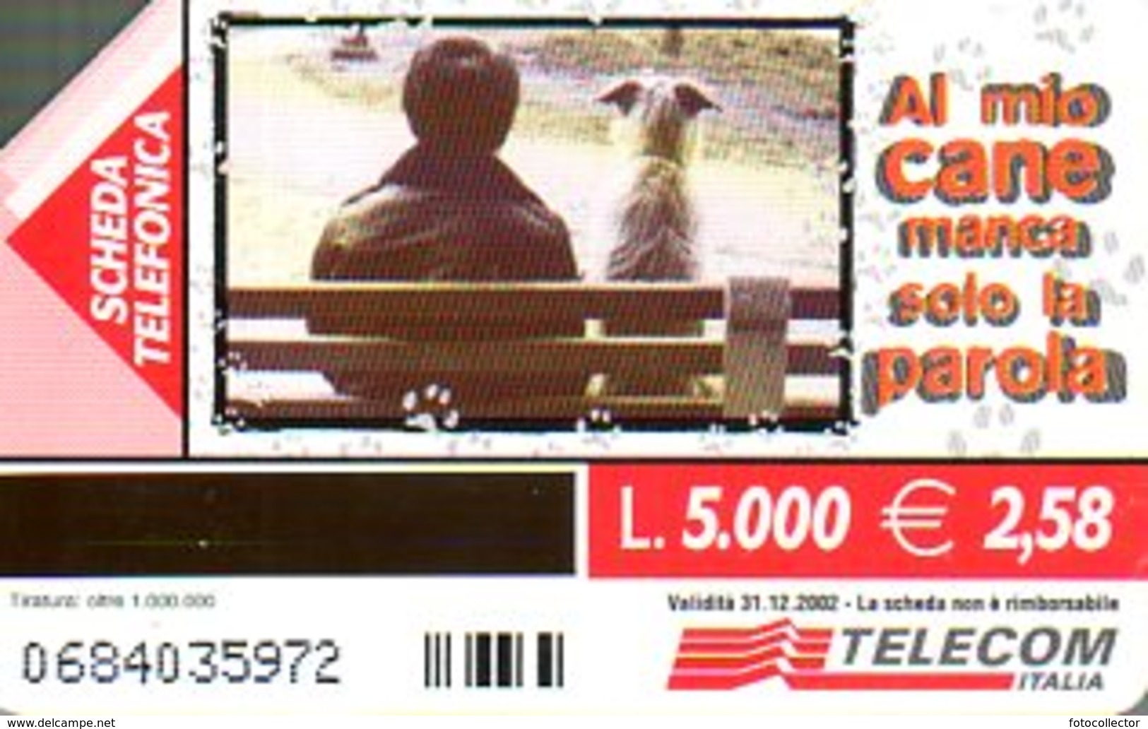 Telecom Italia : Al Mio Cane Manca Solo La Parola (photos Elliott Erwitt) - [2] Sim Cards, Prepaid & Refills