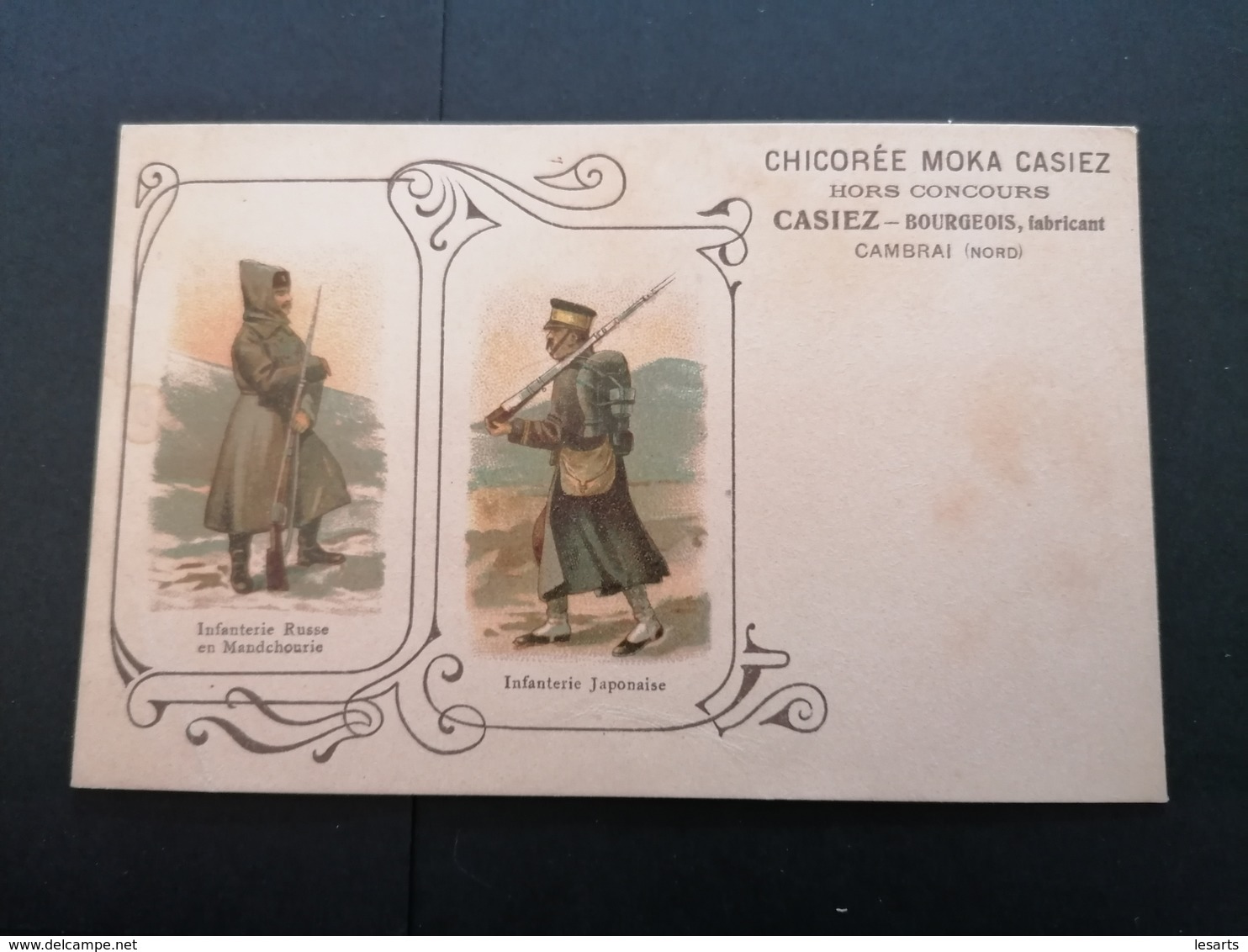 Chicorée Moka Casiez. Illustration. Infanterie. Cambrai. - Advertising