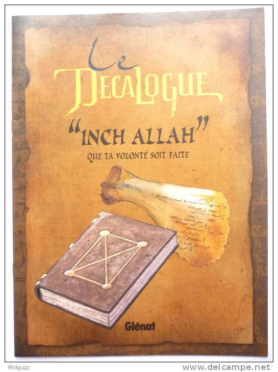 DOSSIER DE PRESSE LE DECALOGUE - GLENAT - 2001 - MOUNIER GIROUD ROCCO GILLON ROLLIN FAURE FRANZ BEHE DE VITA CHARLES TBC - Press Books