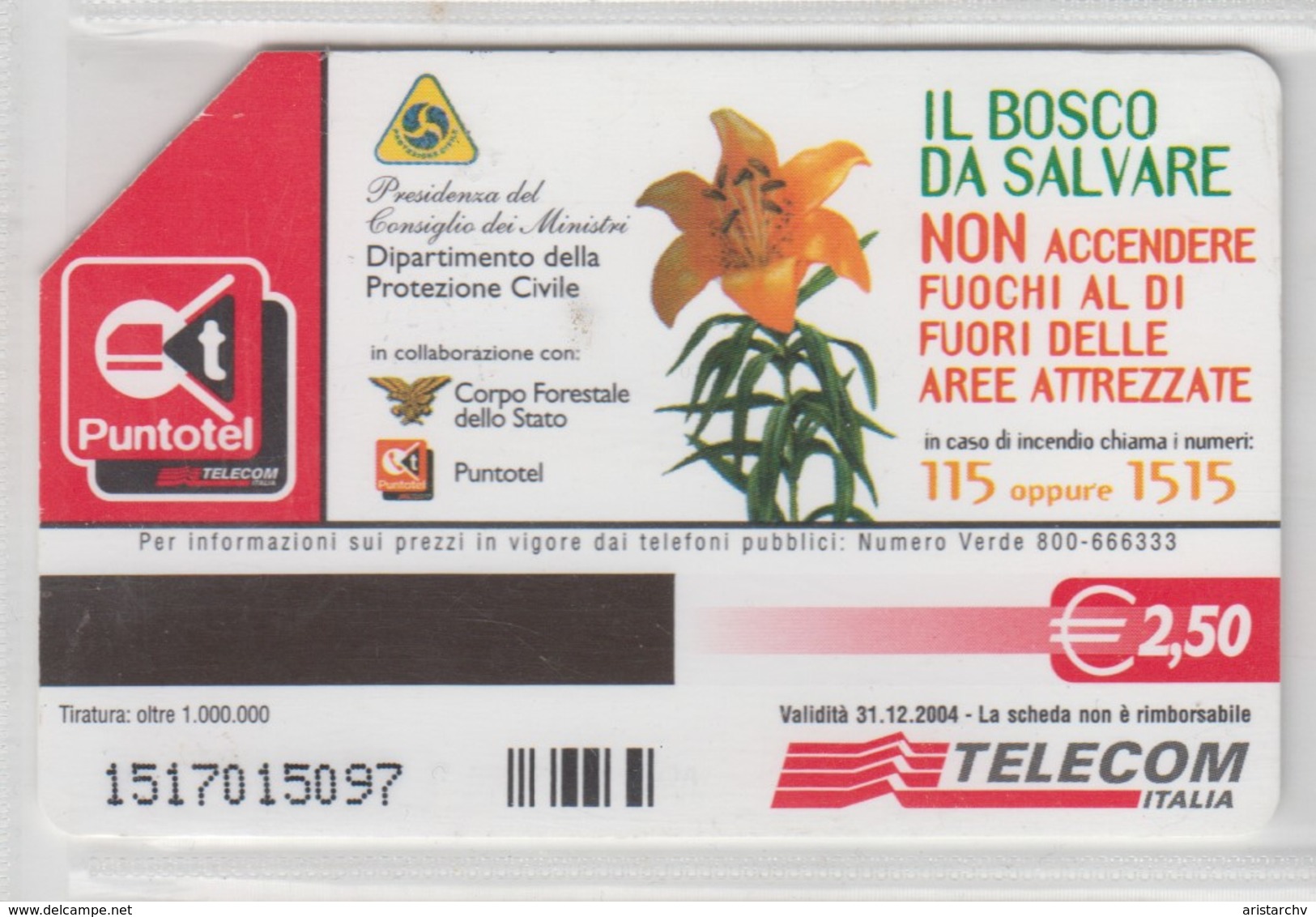 ITALY 2002 BOSCO FIORI FLOWERS - Blumen