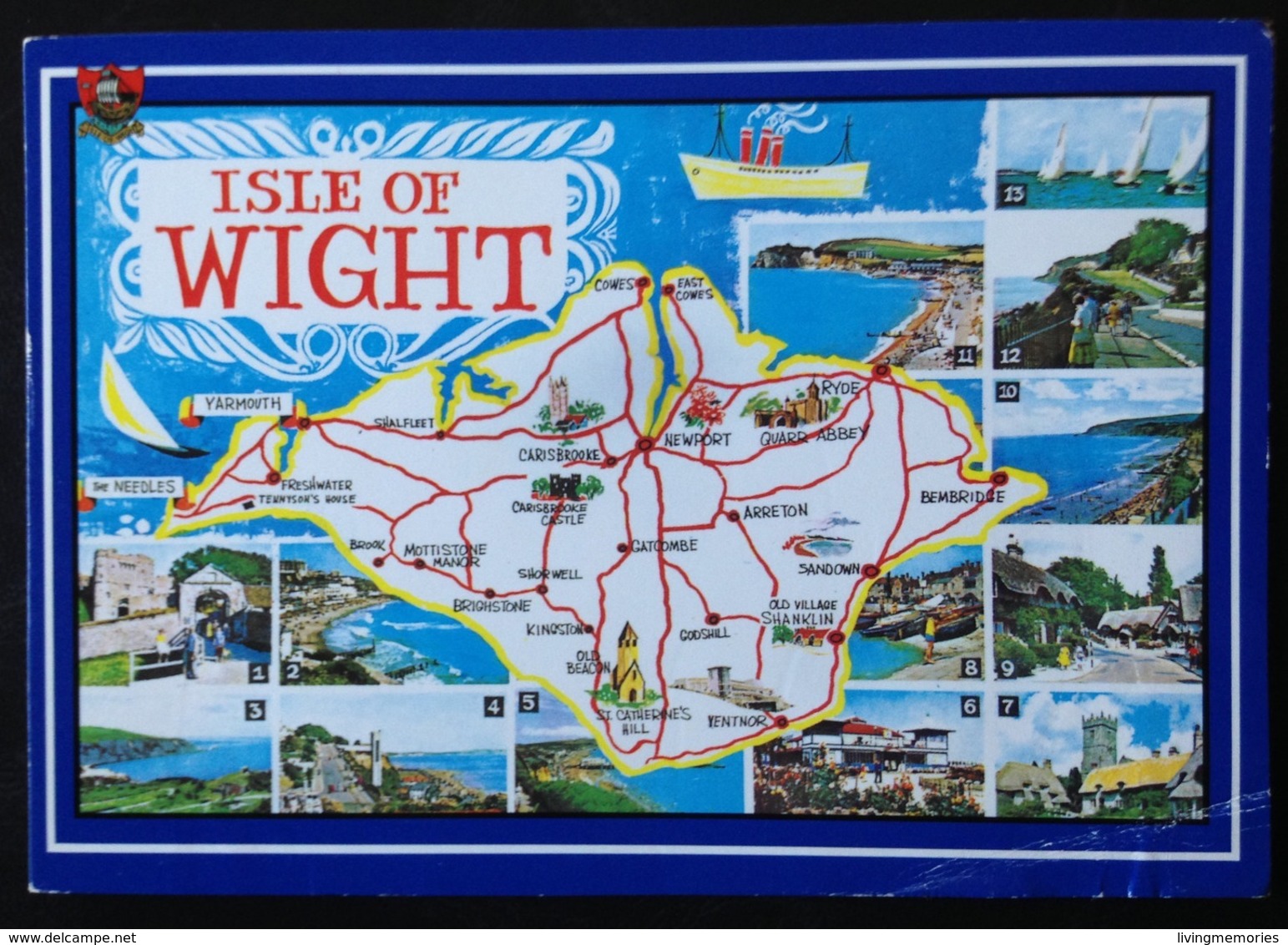 United Kingdom, ISLE OF WHITE, Map - Isle Of Man