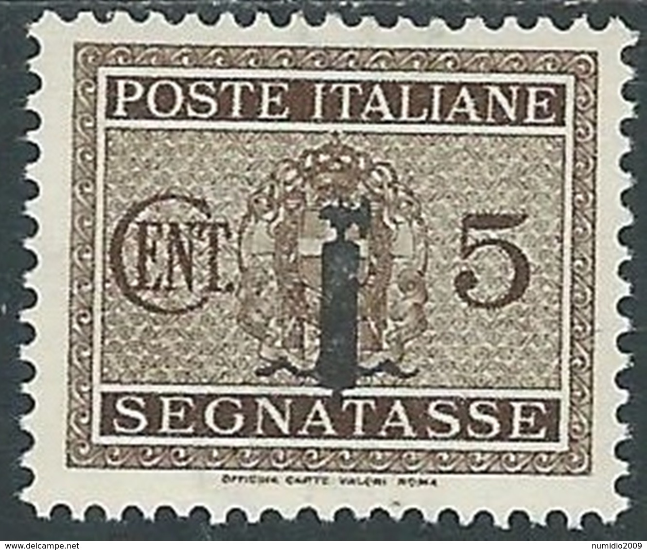 1944 RSI SEGNATASSE 5 CENT MH * - RC29-6 - Taxe