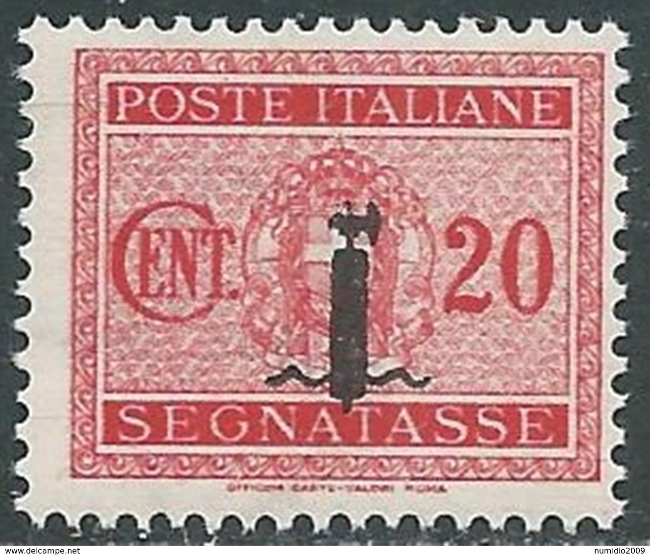 1944 RSI SEGNATASSE 20 CENT MNH ** - RC29-7 - Portomarken