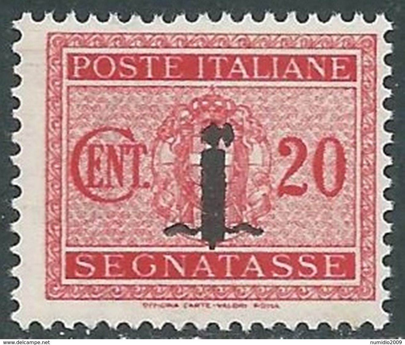 1944 RSI SEGNATASSE 20 CENT MNH ** - RC29-8 - Portomarken