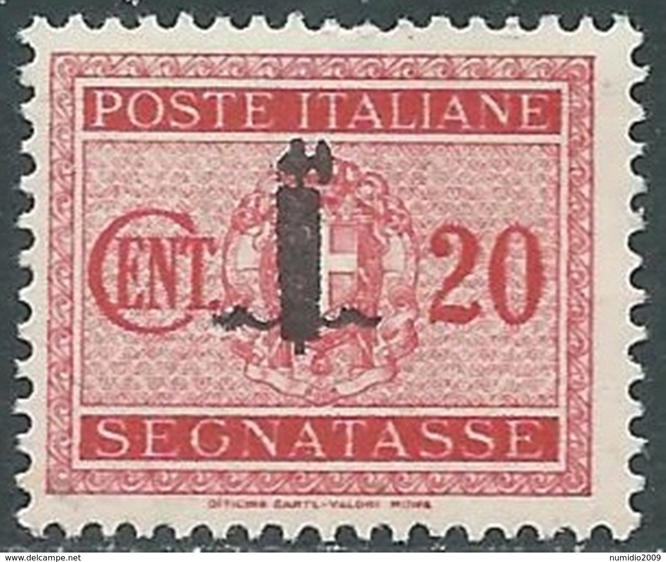 1944 RSI SEGNATASSE 20 CENT MNH ** - RC29-9 - Portomarken