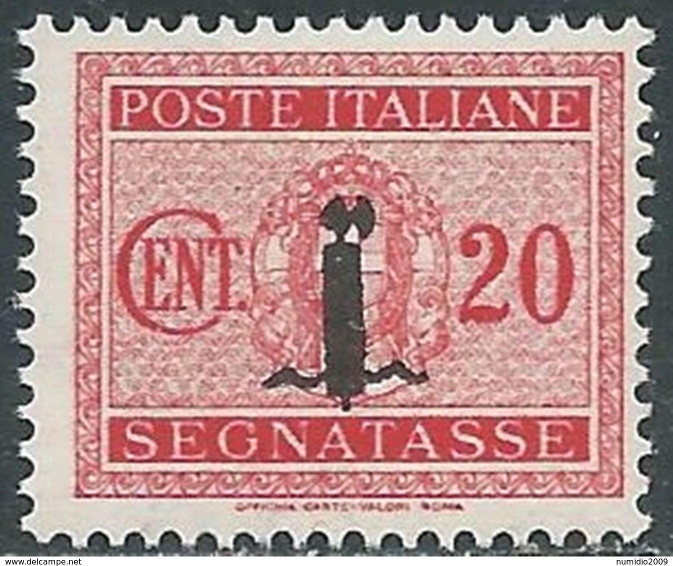 1944 RSI SEGNATASSE 20 CENT MNH ** - RC29-10 - Taxe
